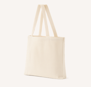 Custom Printed logo Reusable <b>Plain</b> Cotton <b>Canvas</b> Grocery Shopping Tote Bag with Letter Pattern - Product Image 6