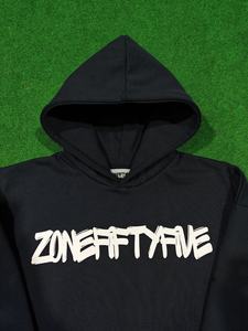 Sudadera con capucha y cremallera, 380 GSM, mezcla de algodón y tejido polar, logotipo personalizado, serigrafía, sudaderas básicas de estilo urbano. - Product Image 4