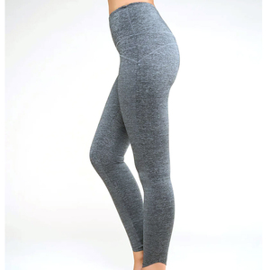 Pantalones de Yoga Largos, Transpirables y Ecológicos, de Spandex/Nailon, de Secado Rápido, con Cintura Elástica para Damas - Product Image 2