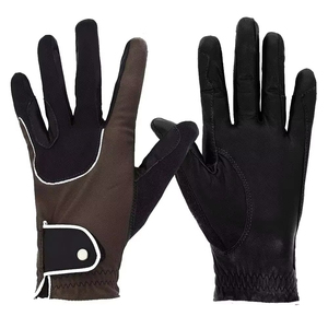 Professional Equestrian Horse Riding Gloves Custom Horse Riding Gloves <b>Synthetic</b> <b>Leather</b> for Men Anti Split Horse Riding Gloves - Product Image 1