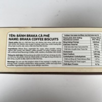 Biscuits uniques au café et à la crème 360g, collation croustillante, faible en gras et en glucides, sachet, marque Libra BC360 Vietnam