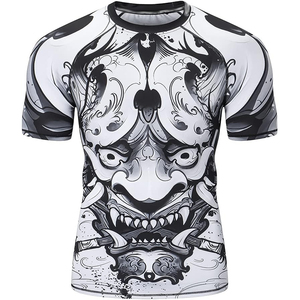 Fabricant de vêtements de sport à compression à séchage rapide, rashguard à manches courtes de qualité supérieure, fourniture en gros - Product Image 1