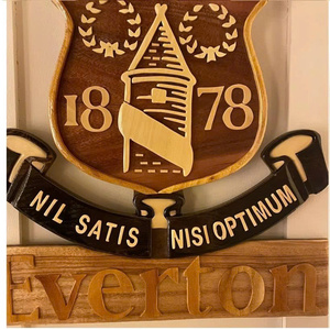 Plaques murales en bois artisanales en intarsia, décoration intérieure, affichage de logos de clubs sportifs, provenance d'usine du Vietnam, bon prix - Product Image 2