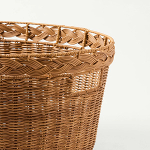 Panier à linge ovale spacieux en rotin naturel, fait main, en osier naturel, pour chambre et salle de bain - Product Image 2