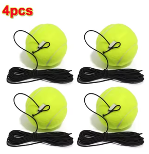 Lanzador de Pelotas de Plástico Azul con Mini Pelota de Tenis Amarilla y Cuerda para Jugar con Mascotas, Juguete Portátil - Product Image 6