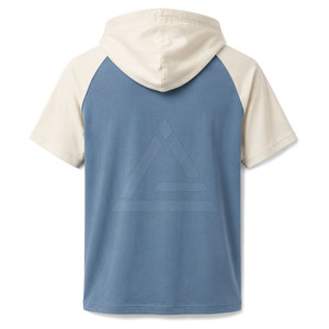 Lightweight <b>Men</b> Hooded T Shirts <b>Short</b> <b>Sleeve</b> Pullover <b>Hoodie</b> Soft Cotton Blend Casual Athletic Gym Workout Summer Everyday Wear - Product Image 2