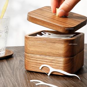 Handmade Wood Rectangular Jewelry <b>Box</b> With Lid - <b>Small</b> Stash <b>Box</b> - Product Image 2