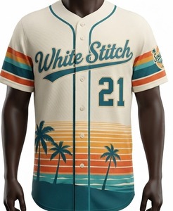 Maillot de baseball blanc à manches courtes pour homme, imprimé numérique, respirant, séchage rapide, coupe classique, numéro 21, logo frontal, été - Product Image 3