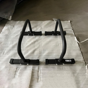 Barres parallèles en acier pour gymnastique, multifonctionnelles, avec support pour pompes et planche de dips - Product Image 1
