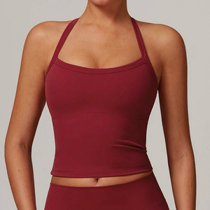 <b>Top</b> Selling Plus Size Women's Seamless High Support Brassiere Front Logo <b>Crystal</b> Adjustable Straps Yoga Fitness Wear New Arrival - Product Image 2