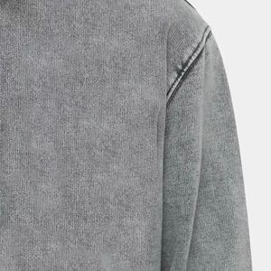 Venta Directa de Fábrica, Sudaderas con Capucha de Felpa para Hombre, Lavado Ácido, Logotipo Personalizado, Sudaderas con Capucha de Invierno, Talla XS, Suministro ODM - Product Image 6