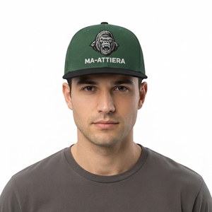 Gorra Trucker Verde para Hombre, con Logotipo de Gorila Bordado Personalizado, Malla Trasera, Ajustable, Estilo Urbano - Product Image 1