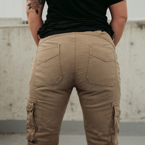 Pantalon de moto pour femme avec doublure en mesh, fabriqué par des professionnels, doublure en Kevlar, protection CE niveau 2 des genoux et des hanches, pantalon cargo - Product Image 6