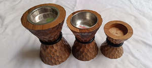 กระถางธูปปิรามิดโบราณทำด้วยมือทำจากไม้ mabkhara bakhoor เตากระถางธูปอาหรับกล่องน้ำมันหอมระเหยใช้ทางศาสนา fwe - Product Image 5