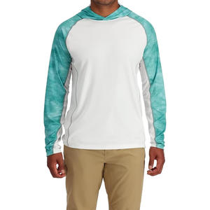 Camisetas de pesca transpirables y refrescantes, personalizables, de secado rápido, UPF 50+, de manga larga, para pesca en río. - Product Image 5