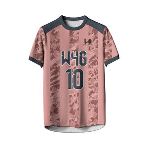 Maillots de football personnalisés pour hommes, séchage rapide, respirants, 100% polyester, logos personnalisés, noms d'équipe, numéros, impression par transfert thermique - Product Image 2