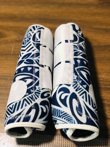 Horse Sports Medicine <b>Boots</b> & Leg Wraps Customizable Cotton Blue White Pattern High Elastic Lightweight Protective - Product Image 1