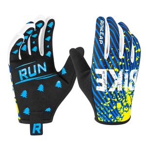 Gants de vélo de montagne VTT personnalisés, à doigts complets, respirants, antidérapants, compatibles écran tactile, avec fermeture auto-agrippante, unisexe, toutes tailles - Product Image 6