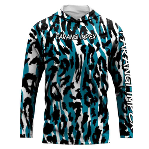 Custom Fishing Tournament <b>Hoodie</b> Long Sleeve Sublimated Team Fishing Jersey Red White Blue Spandex/Polyester Own Camouflage 2026 - Product Image 5