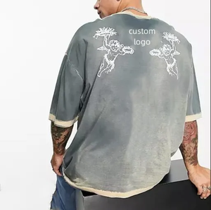 Camisetas de Hombre Premium 100% Algodón, Corte Ajustado, Estilo Urbano, con Parches, Logotipo Personalizado, de Alta Calidad, Secado Rápido, Diseño Exclusivo - Product Image 2