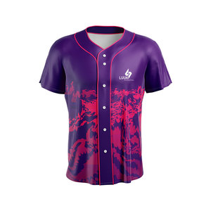 เสื้อเบสบอลผู้หญิงไซส์พลัส โพลีเอสเตอร์ 100% พิมพ์ลายด้านหน้า แขนสั้น ระบายอากาศ ซึมซับเหงื่อ แห้งเร็ว แบบยูนิฟอร์ม - Product Image 4
