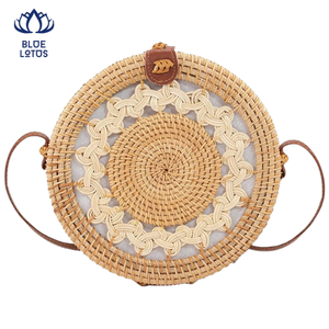 HIGH QUALITY Premium Eco Sustainable Fashionable Rattan Handbag Hot Selling Durable <b>Large</b> Capacity Woven <b>Beach</b> <b>Bag</b> Bulk - Product Image 1