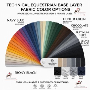 Chemise de base équestre pour femme à manches longues en mesh avec quart de zip – Fournisseur OEM - Product Image 6