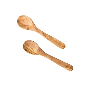 Ensemble de couverts en bois foncé naturel fait main, cuillères et fourchettes en bois vintage, vaisselle écologique pour la cuisine - Product Image 4