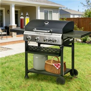 Griglia Portatile per Barbecue da Esterno, Colore Nero, Facile da Trasportare - Product Image 1