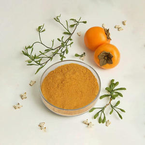 Extrait de kaki de haute qualité 10:1 en poudre, ingrédient naturel d'extrait de fruit, poudre d'extrait de kaki en vrac, matière première en gros - Product Image 1