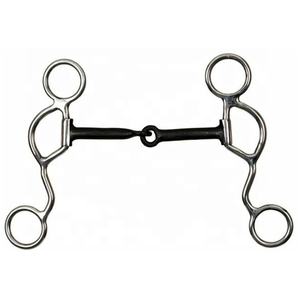 Broca curvada de serpiente para conducción o entrenamiento, hecha a medida, mitad mejilla, broca de plata alemana - Product Image 1