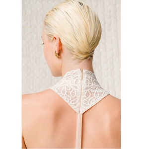 Jupes pour femmes et filles, haute couture, ODM ALTHEA MIDI SKIRT, coton japonais écologique, dentelle, jupes longues bio pour femmes - Product Image 4