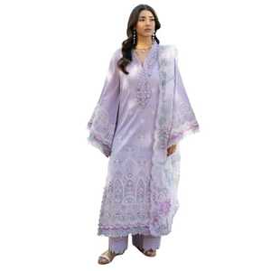 Ropa india y pakistaní con logotipo personalizado, Salwar Kameez, trajes pakistaníes de 3 piezas, vestido de manga larga con decoración de encaje y cremallera para mujer - Product Image 1