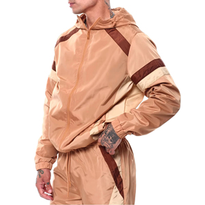 Wholesale Rate Custom Windbreaker Set New Stylish Men's Windbreaker Jacket with Zipper Thin Winter Windproof Windbreaker Set - Product Image 6