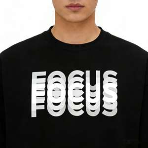 Camiseta Urbana Premium para Hombre de Micah Corporation |   Diseño de Letras con Efecto Degradado |   Mezcla de Algodón/Poliéster, Seda Antipilling - Product Image 2