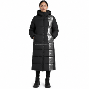 Fashionable OEM <b>Women</b>’s <b>Long</b> Hooded <b>Puffer</b> <b>Jacket</b> Thick Warm Winter Cotton-Filled Coat Wholesale Factory Export - Product Image 1