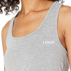 Débardeurs pour femmes 100% doux, tendance été - Respirants, séchage rapide, coupe ajustée, sans manches, pour entraînement et fitness, avec logo, grandes tailles - Product Image 4
