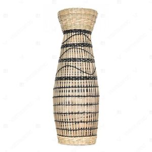 Vietrustic Handmade Black & Natural Table <b>Decor</b> <b>Vase</b> Seagrass <b>Vase</b> For Livingroom Décor Plant <b>Vase</b> - Product Image 5
