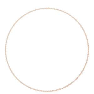 10K 14K 18K Rose Gold Tennis <b>Necklace</b> Featuring East West Oval Cut Lab Grown Diamonds for Elegant Women’s <b>Statement</b> <b>Necklace</b> - Product Image 2