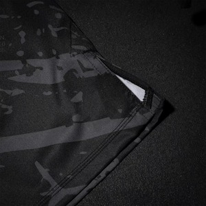 Shorts Deportivos Unisex MMA de Color Sólido, Cintura Elástica Alta, Cómodos, Directo de Fábrica, Logotipo Totalmente Personalizable, Secado Rápido, Transpirables - Product Image 4