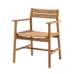 Sillas de comedor ecológicas hechas de madera de teca de alta calidad con un diseño moderno para interiores o exteriores - Product Image 3