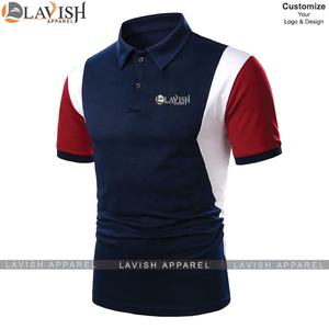 La mejor calidad de los hombres de talla grande para la camisa de verano de tiras de colores de marca de lujo Polos de punto antiarrugas 100% algodón de manga corta - Product Image 2