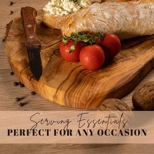 Planche à découper multifonctionnelle en bambou écologique et antibactérien pour la découpe, le service et l'utilisation en cuisine, compatible lave-vaisselle - Product Image 2