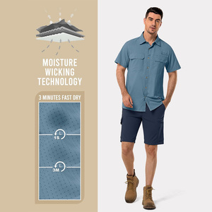 Custom Men's Casual Office <b>Shirts</b> Double Breasted Knitted Breathable Spring Button-Up Uniform Manufacturer Pakistan OEM - Product Image 2