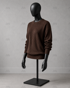 Pull tricoté pour femme à col simple, teint en fil, nouvelle collection automne 2025, vente en gros, personnalisable avec logo pour vêtements d'équipe et boutiques - Product Image 4