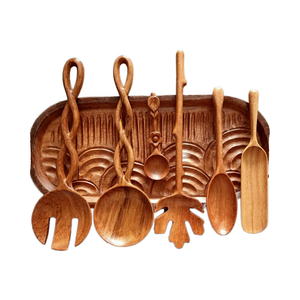 Cuchara de madera roja diseñada en fábrica, utensilio de madera pequeño de mango largo para servir mermelada para restaurante, cocina, regalo de estilo de granja - Product Image 2