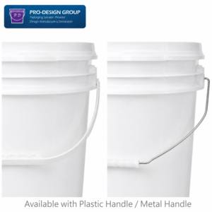17L Plastic Printing Ink <b>Bucket</b> <b>with</b> Handle and Flat <b>Lid</b> for Printing Ink Packaging and Storage - Product Image 2