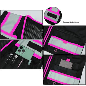 Gilet de sécurité pour homme 2026 avec multiples poches de rangement pour stylos et bouteilles, confort maximal, ajustable, service OEM - Product Image 4