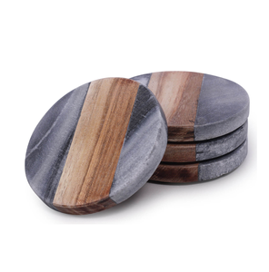 Wholesale Classic <b>Marble</b> Wood <b>Coaster</b> Mats Pads for Household Non-Slip Table Decoration Pads Wood & <b>Marble</b> <b>Coaster</b> - Product Image 6