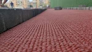 WAF/IAAF diakui 9mm-13mm karet prefabrikasi atletik lari Track Roll untuk stadion dan Jogging Track FN-<span class=keywords><strong>CA</strong></span>-25090109 - Product Image 4